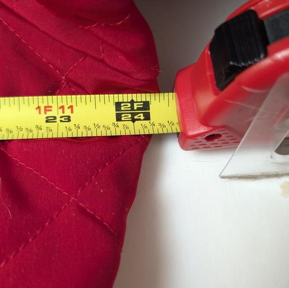 Susan Graver Red Quilted Jacket with Black Details - Picture 5 of 6